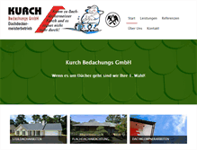 Tablet Screenshot of kurch-bedachung.de